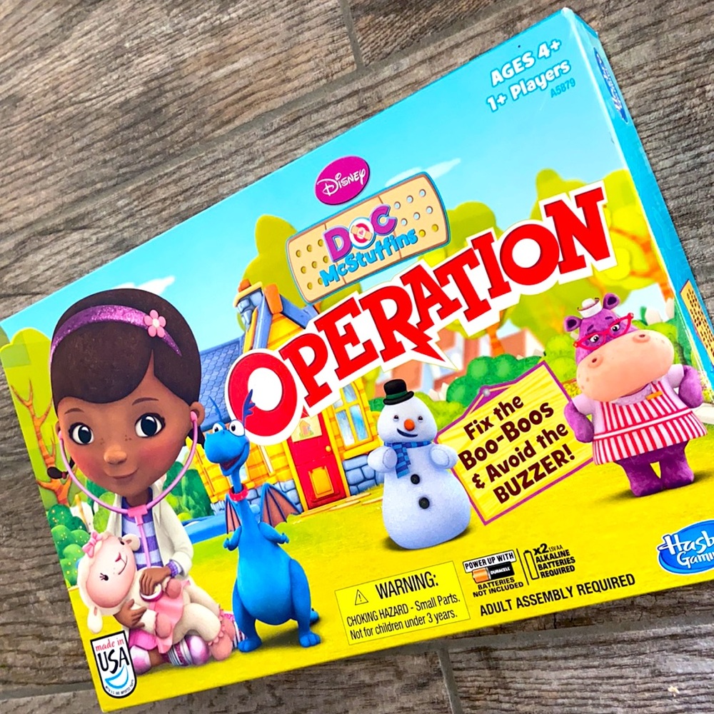 DISNEY DOC MCSTUFFINS OPERATION HASBRO GAME